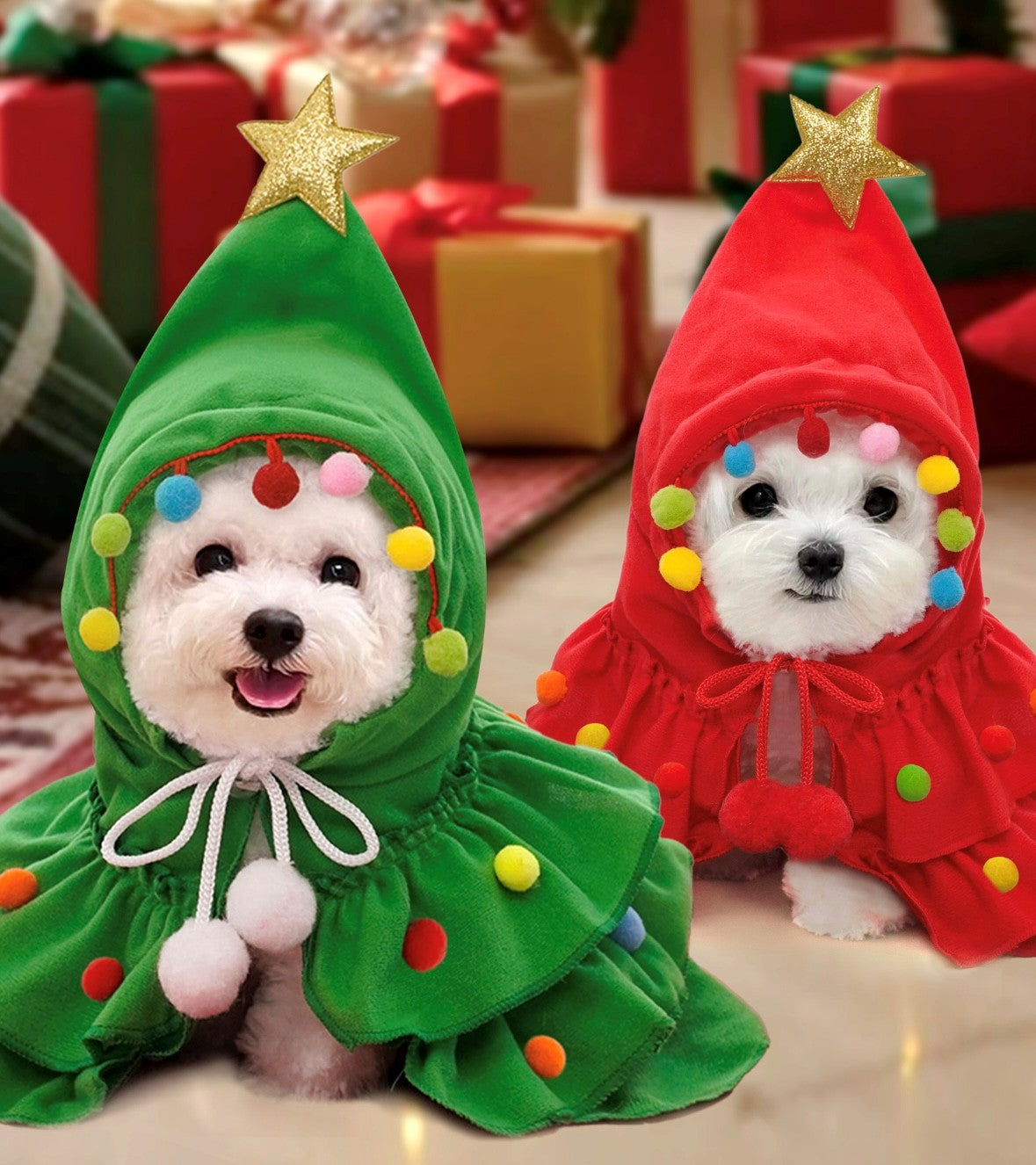 Christmas tree cape  green