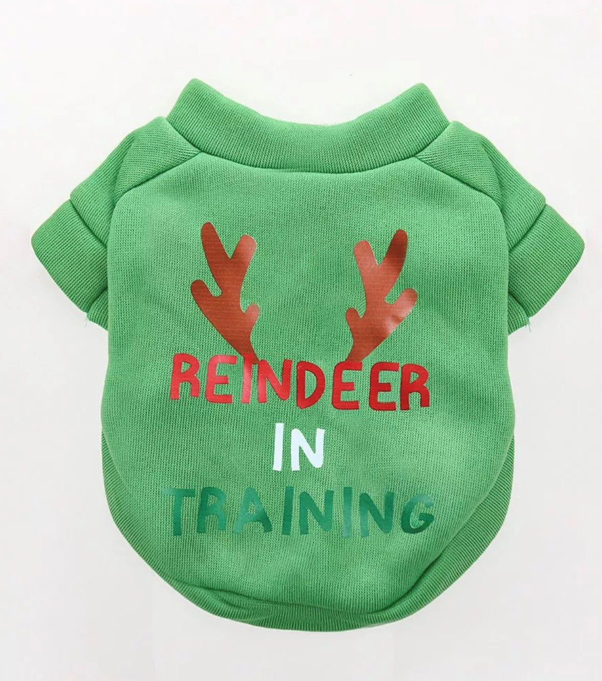Christmas vest Green reindeer