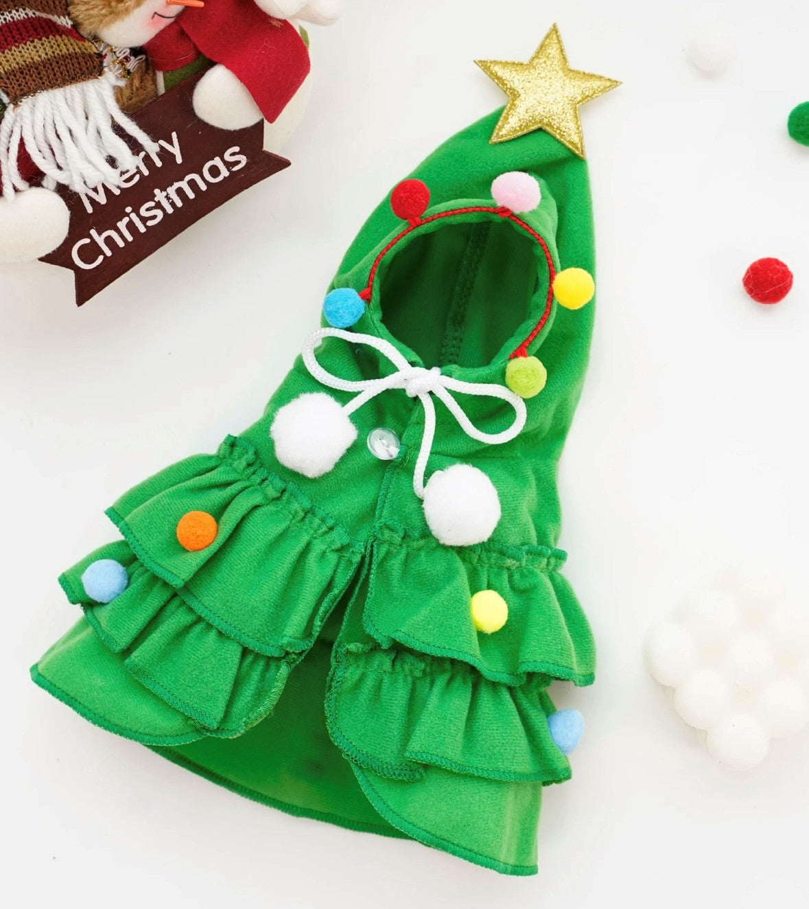 Christmas tree cape  green